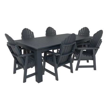 Highwood Usa Hamilton 7pc Rectangular Outdoor Patio Furniture Dining Set 84 x 42 AD-ST7HM1CO5AA-FBE